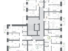 Продается 2-комнатная квартира ЖК Юдинский, дом 1.1, 61.58  м&sup2;, 8930885 рублей