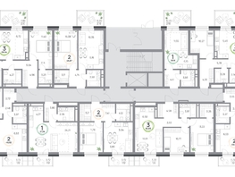 Продается 3-комнатная квартира ЖК Юдинский, дом 1.2, 62.59  м&sup2;, 7783818 рублей