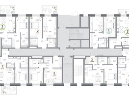 Продается 2-комнатная квартира ЖК Юдинский, дом 1.2, 44.99  м&sup2;, 6496556 рублей