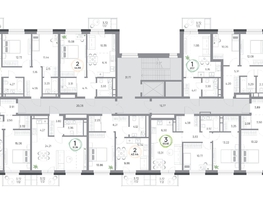 Продается 2-комнатная квартира ЖК Юдинский, дом 1.4, 42.44  м&sup2;, 6251412 рублей