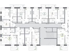 Продается 2-комнатная квартира ЖК Юдинский, дом 1.5, 51.7  м&sup2;, 7391670 рублей