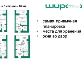 Продается 1-комнатная квартира ЖК Широта, корпус 2, 28.6  м², 3889600 рублей