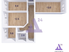 Продается 3-комнатная квартира Эмилии Алексеевой ул, 56  м², 5500000 рублей