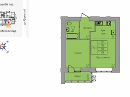 Продается 2-комнатная квартира ЖК На Крупской, 100, 41.4  м&sup2;, 8200000 рублей