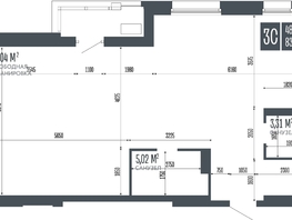 Продается 3-комнатная квартира ЖК Опера Резиденс, 83.37  м&sup2;, 22843380 рублей