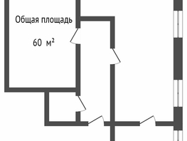 2-комнатная квартира, 60 м², 2/2 этаж