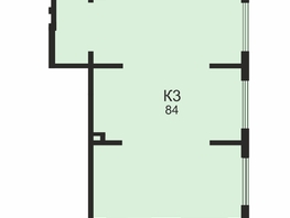 Торговая площадь, 84 м², 1 этаж, монолит-кирпич