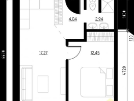 Продается 1-комнатная квартира ZATON (ЗАТОН), б/с 1, 37.5 м², 3783000 рублей