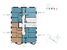 Продается 4-комнатная квартира ЖК RIVERANG (РиверАнг), 78.49  м², 17096613 рублей