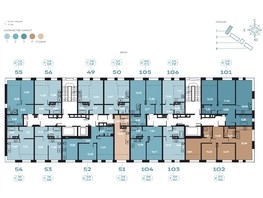 Продается 2-комнатная квартира ЖК RIVERANG (РиверАнг), 48.7  м², 11194279 рублей