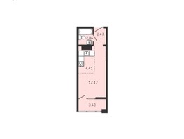 Продается 1-комнатная квартира ЖК Суворов, 25.32  м², 4685000 рублей