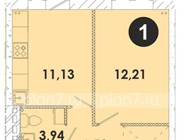 Продается 1-комнатная квартира ЖК Лето, дом 4, 36.86  м², 4202040 рублей