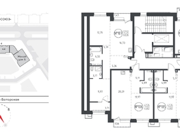 Продается 1-комнатная квартира ЖК СОЮЗ PRIORITY, дом 4, 43.5  м², 9763250 рублей