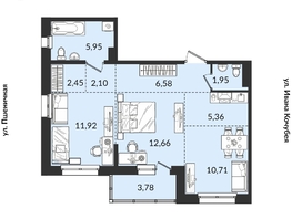 Продается 3-комнатная квартира ЖК Источник, дом 1, 63.46  м², 8400327 рублей