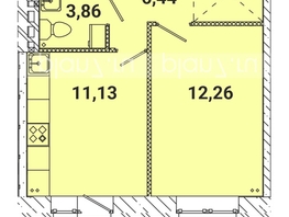 Продается 1-комнатная квартира ЖК Лето, дом 3, 34.5  м², 4531215 рублей