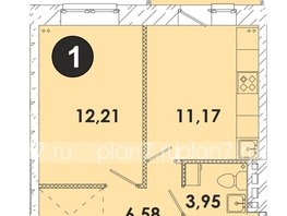 Продается 1-комнатная квартира ЖК Лето, дом 2, 37.7  м², 4693650 рублей