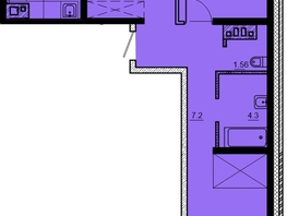 Продается 3-комнатная квартира ЖК Мега, дом 3, 75.73  м², 6815700 рублей