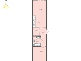 Продается 1-комнатная квартира ЖК Автограф, 49.24  м², 9032790 рублей