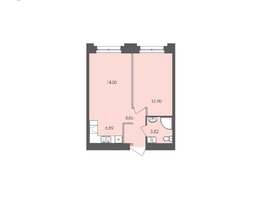 Продается 1-комнатная квартира ЖК Автограф, 44.03 м², 8255709 рублей