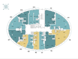 Продается 1-комнатная квартира ЖК Звезды, дом 3, 51.66  м², 14464000 рублей
