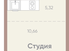 Продается 1-комнатная квартира ЖК Новые горизонты на Советской, дом 1, 25.14  м², 5000000 рублей