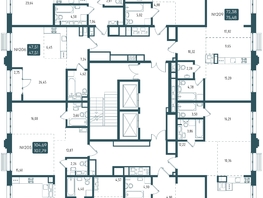 Продается 2-комнатная квартира ЖК Бродский, 1-я очередь, 63.2  м², 13764000 рублей