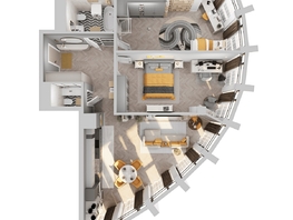 Продается 3-комнатная квартира ЖК Звезды, дом 2, 96.12  м², 25664040 рублей