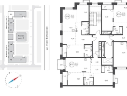Продается 4-комнатная квартира ЖК СОЮЗ PRIORITY, дом 2, 114.61 м², 20267955 рублей