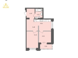 Продается 1-комнатная квартира ЖК Автограф, 48.9 м², 8557782 рублей