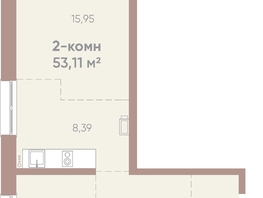 Продается 2-комнатная квартира ЖК Новые горизонты на Советской, д 1, 53.11 м², 7700000 рублей