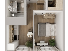 Продается 1-комнатная квартира ЖК Квартал Стрижи, 3 очередь, дом 1, 35.2 м², 7965000 рублей
