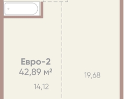 Продается 1-комнатная квартира ЖК Новые горизонты на Советской, д 1, 42.89 м², 7000000 рублей