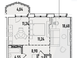 Продается 2-комнатная квартира ЖК Аквамарин, дом 1, 60.67 м², 12376680 рублей
