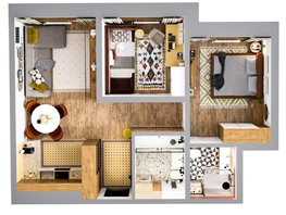 Продается 3-комнатная квартира ЖК Стрижи Сити, блок-секции 6,7, 61 м², 10248000 рублей