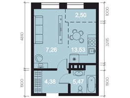 Продается 1-комнатная квартира ЖК RIVERANG (РиверАнг), 32.8 м², 8638919 рублей