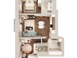 Продается 3-комнатная квартира ЖК Квартал Стрижи, 3 очередь, дом 1, 68.6 м², 9947000 рублей