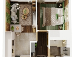 Продается 2-комнатная квартира ЖК Квартал Стрижи, 3 очередь, дом 1, 37.8  м², 8585296 рублей