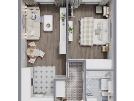 Продается 2-комнатная квартира ЖК Квартал Стрижи, 3 очередь, дом 1, 45.2 м², 9651071 рублей