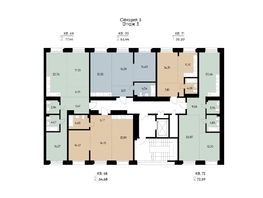 Продается 2-комнатная квартира ЖК ВЕКТОР премиум-квартал, дом 1, 72.69  м&sup2;, 12774300 рублей