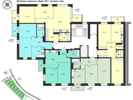 Продается 2-комнатная квартира ЖК Новые кварталы, дом 2, 54.83 м², 6541000 рублей