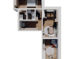 Продается 2-комнатная квартира ЖК Стрижи Сити, блок-секции 6,7, 65.2 м², 10432000 рублей
