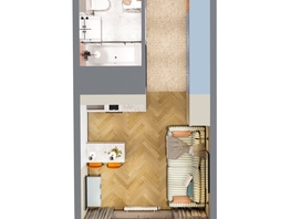 Продается 1-комнатная квартира ЖК Квартал Стрижи, 3 очередь, дом 1, 25.6 м², 6915000 рублей