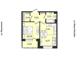 Продается 1-комнатная квартира ЖК Источник, дом 5, 37.9 м², 7193799 рублей