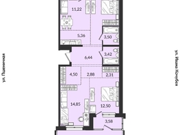 Продается 4-комнатная квартира ЖК Источник, дом 1, 113.69  м², 12345700 рублей