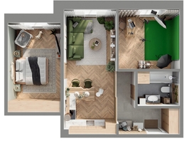 Продается 3-комнатная квартира ЖК Стрижи Сити, блок-секции 6,7, 60.12  м², 10821600 рублей