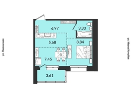 Продается 2-комнатная квартира ЖК Источник, дом 3, 35.88  м&sup2;, 6979593 рублей