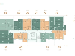 Продается 3-комнатная квартира ЖК Фамилия, дом 1, 87.47  м&sup2;, 13557850 рублей