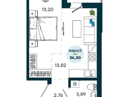 Продается 1-комнатная квартира ЖК ЖиВой комплекс на Кузьмихе, 36.3  м&sup2;, 5800000 рублей