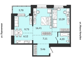 Продается 2-комнатная квартира ЖК Источник, дом 5, 66.41  м&sup2;, 8912222 рублей
