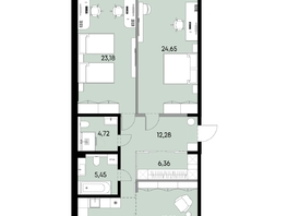 Продается 3-комнатная квартира ЖК ВЕКТОР премиум-квартал, дом 1, 110.74  м&sup2;, 29723000 рублей